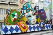 Mardi Gras float in Portugal